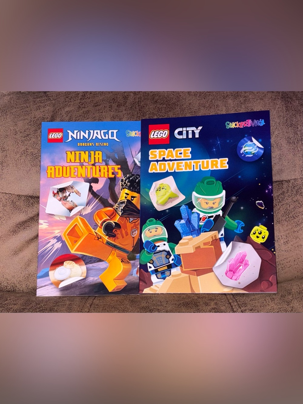 Two LEGO Sticker Activity Books - NEW